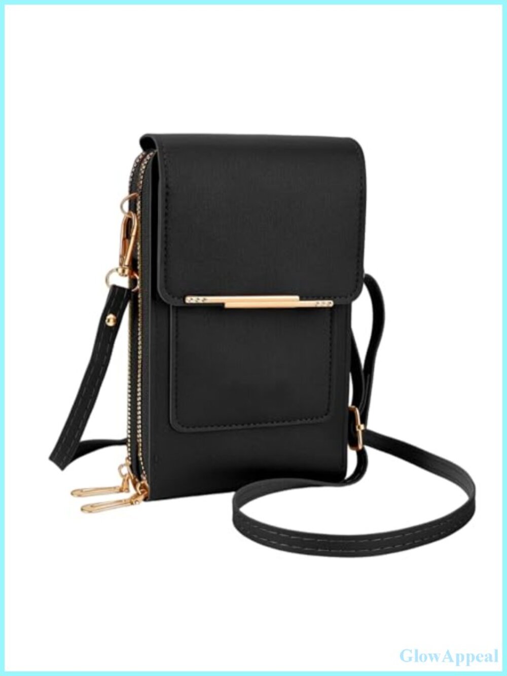 Touchscreen Crossbody Phone Wallet PU Leather RFID Anti-Theft Mini Bag